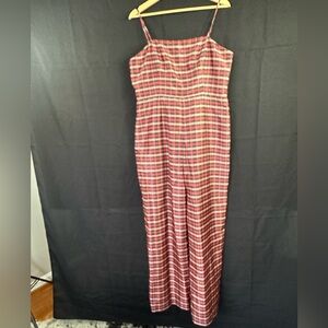 Hutch plaid jumpsuit sz 14